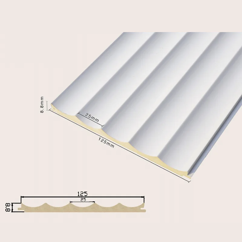 125 Panel Dinding Bergalur 5 Kisi Tersembunyi Padat