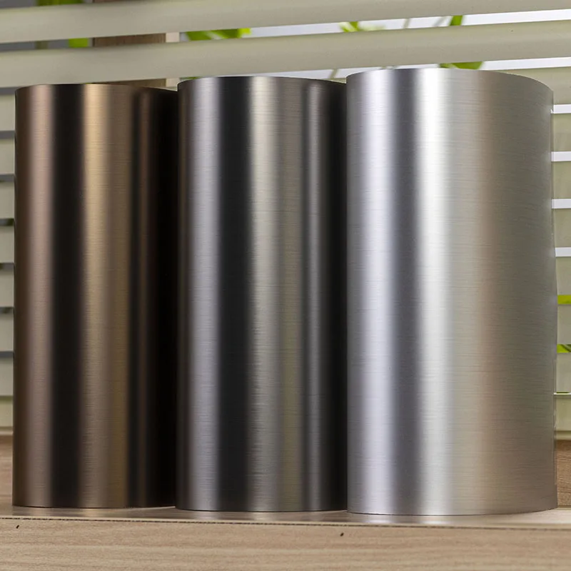 Papan Dinding Tahan Benturan Tekstur Logam PET